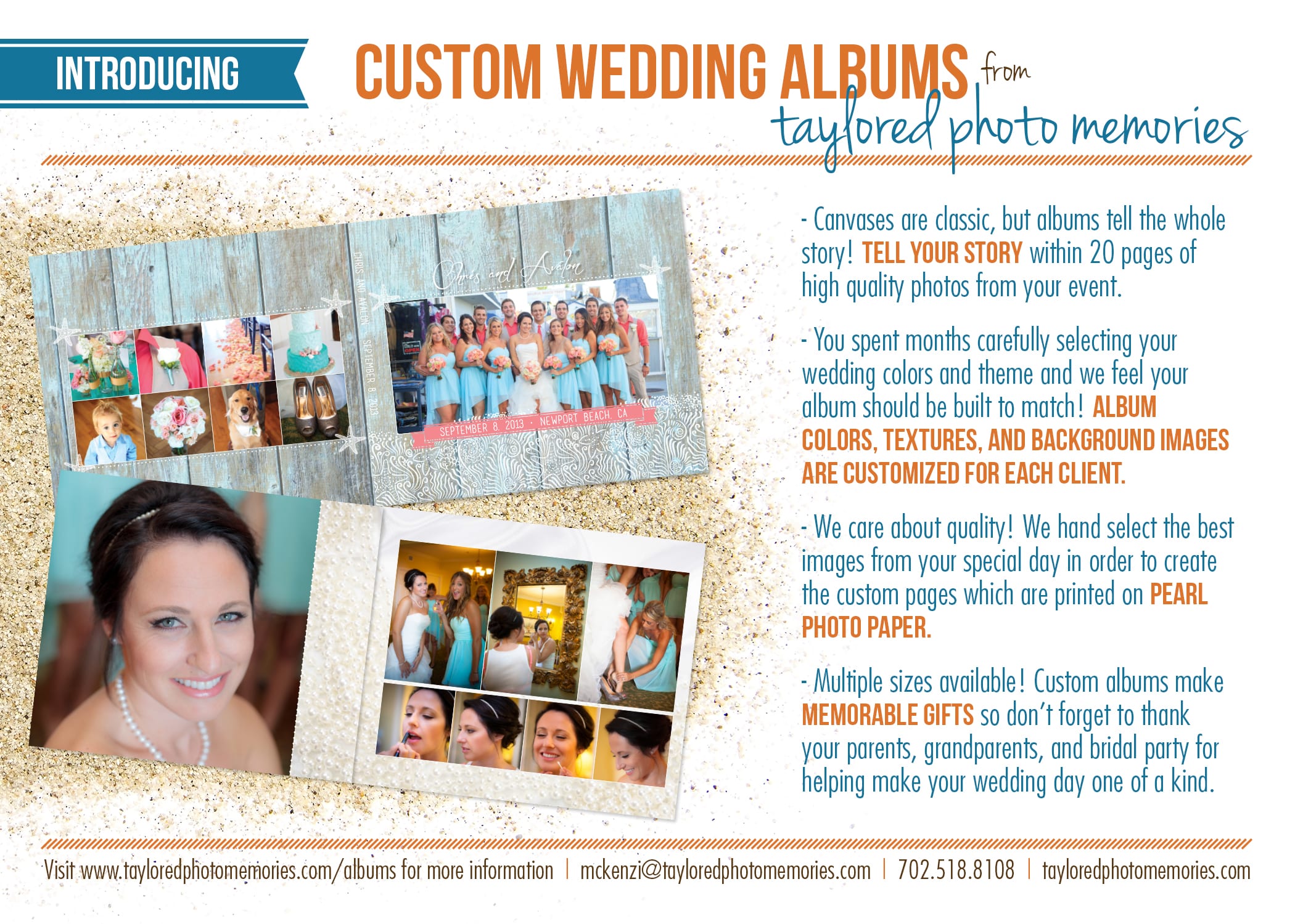Custom Wedding Albums Las Vegas Photographers Taylored Photo Memories