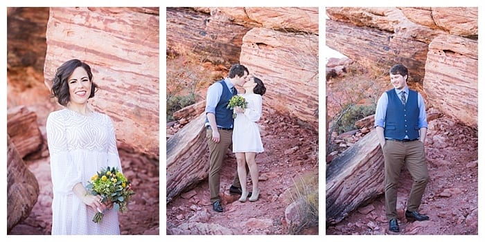 Red Rock Canyon Wedding Las Vegas and Neon Museum Photo Shoot